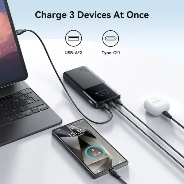JOYROOM JR-PBF20 25W Super Fast Charging Power Bank 10000mAh with Digital Display