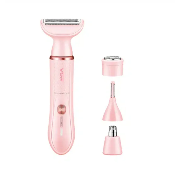 VGR V-761 Professional Lady Shaver 4-in-1 Set – USB Rechargeable, IPX5 Waterproof